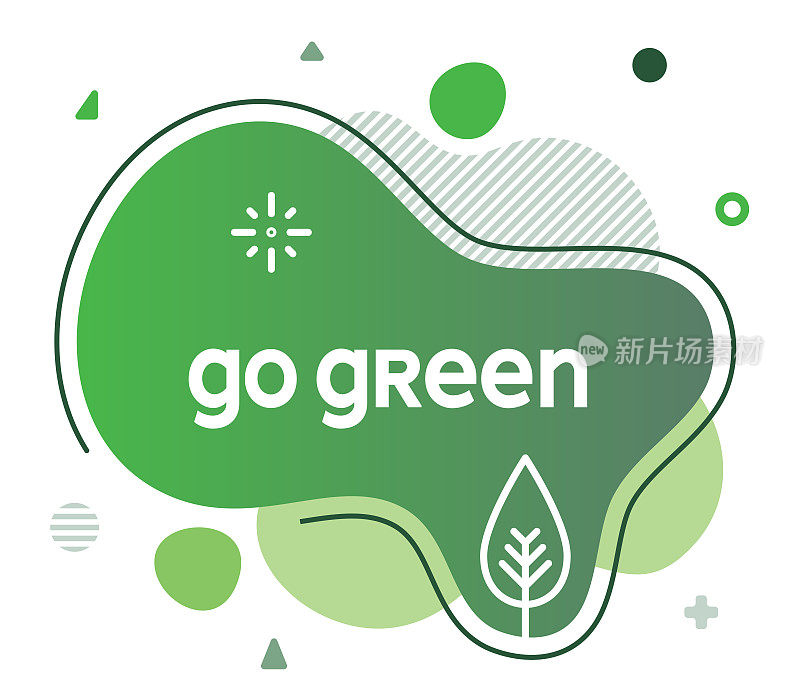 Go Green Social Media Advertisement Banner